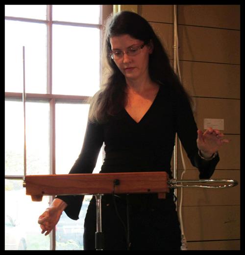 Jess plays the theremin